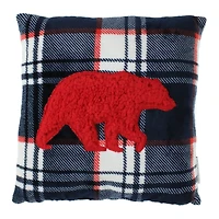 reversible holiday throw pillow 16in x