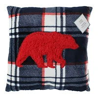 reversible holiday throw pillow 16in x