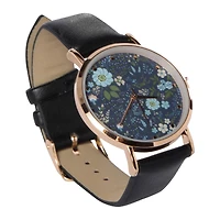 printed dial analog watch