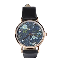 printed dial analog watch
