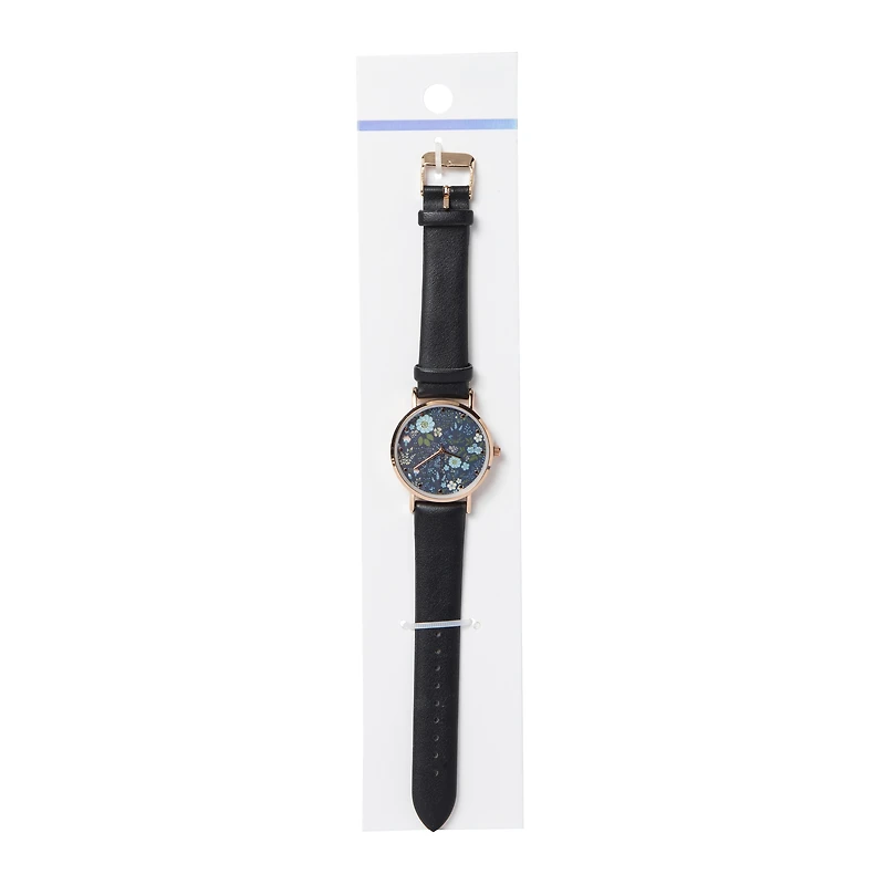 printed dial analog watch