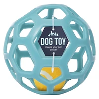 geode tennis ball dog toy 5.5in x 5.8in