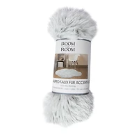 cloud shaped faux fur plush accent rug 24in x 36in