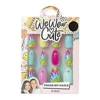 we wear cute™ press on nail set 24-count tie dye