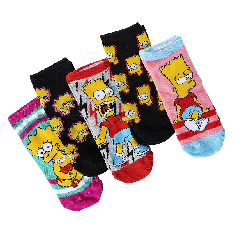 5-pack the simpsons™ ladies low cut socks