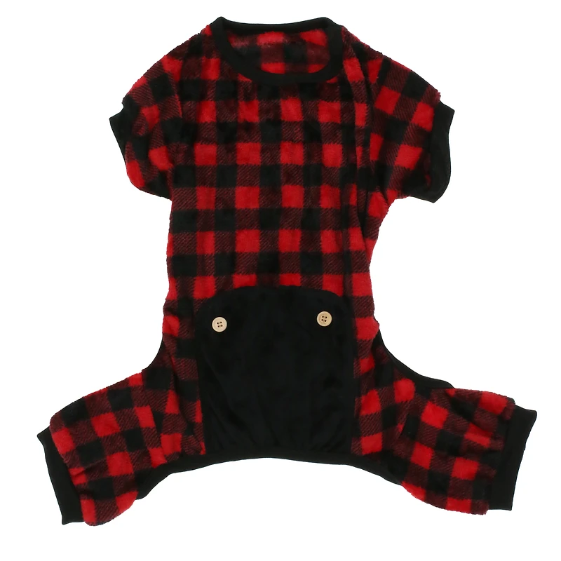 gnome plush holiday pet pajamas