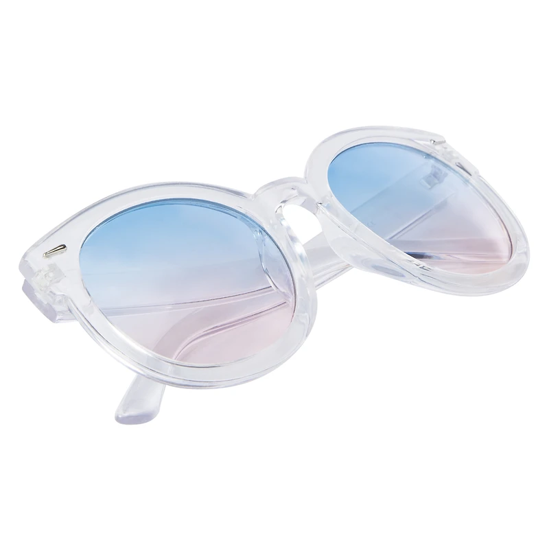 Ladies Rounded Ocean Ombre Sunglasses