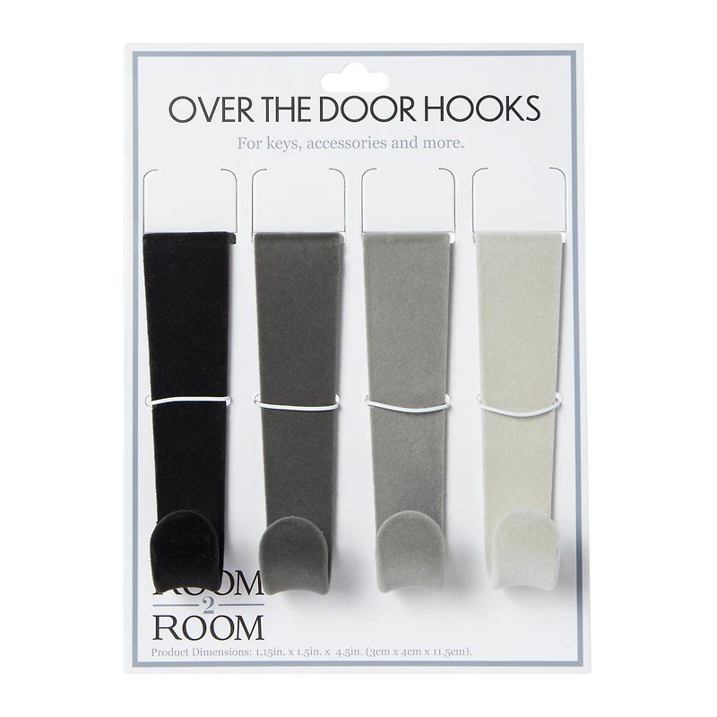ombre over-the-door hooks 4-piece set