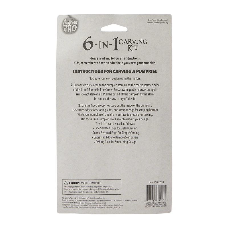 pumpkin pro® 3-piece carving kit