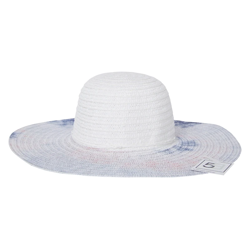 tie dye floppy straw hat