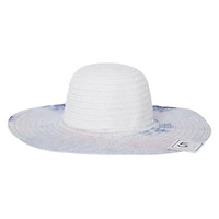 tie dye floppy straw hat