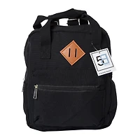 top handle mini backpack - black
