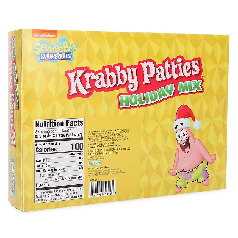 krabby patties™ holiday mix gummy candy 7.62oz