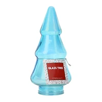 glass christmas tree 4.1in x 8.5in