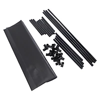 2-tier fabric shelf shoe rack 22.25in x 10.75in