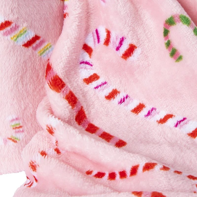 holiday plush throw blanket 50in x 60in