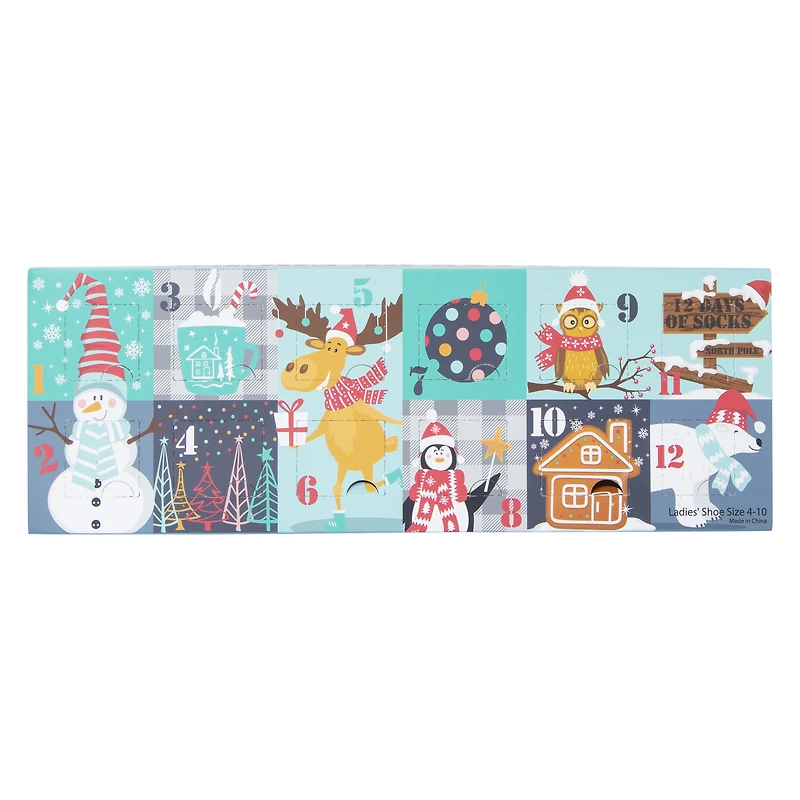 ladies 12 days of socks holiday gift set