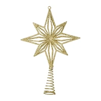 glitter star tree topper 9.25in
