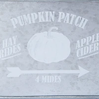 'pumpkin patch' galvanized metal tub 15.2in x 10.3in