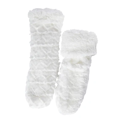 Ladies Faux Fur Cabin Socks