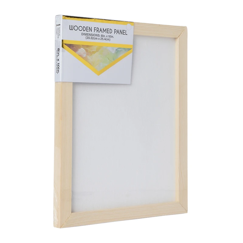 wooden framed canvas panel 8in x 10in
