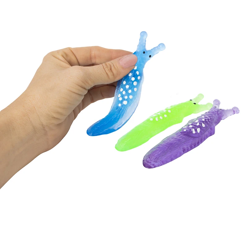 squishy jelly slug fidget toy 3-pack