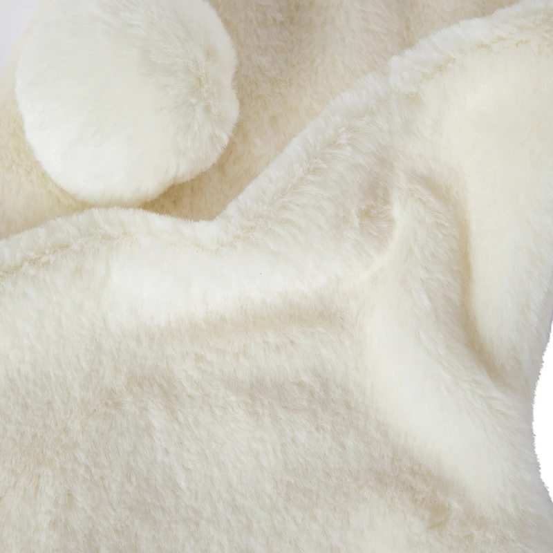 faux fur stocking 18.5in