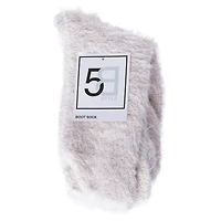 Ladies Fluffy Feather Boot Socks