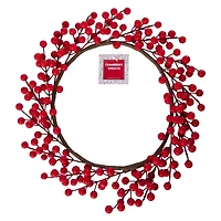 cranberry wreath 15in