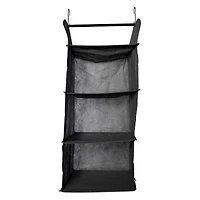 3-shelf hanging closet organizer w/rod