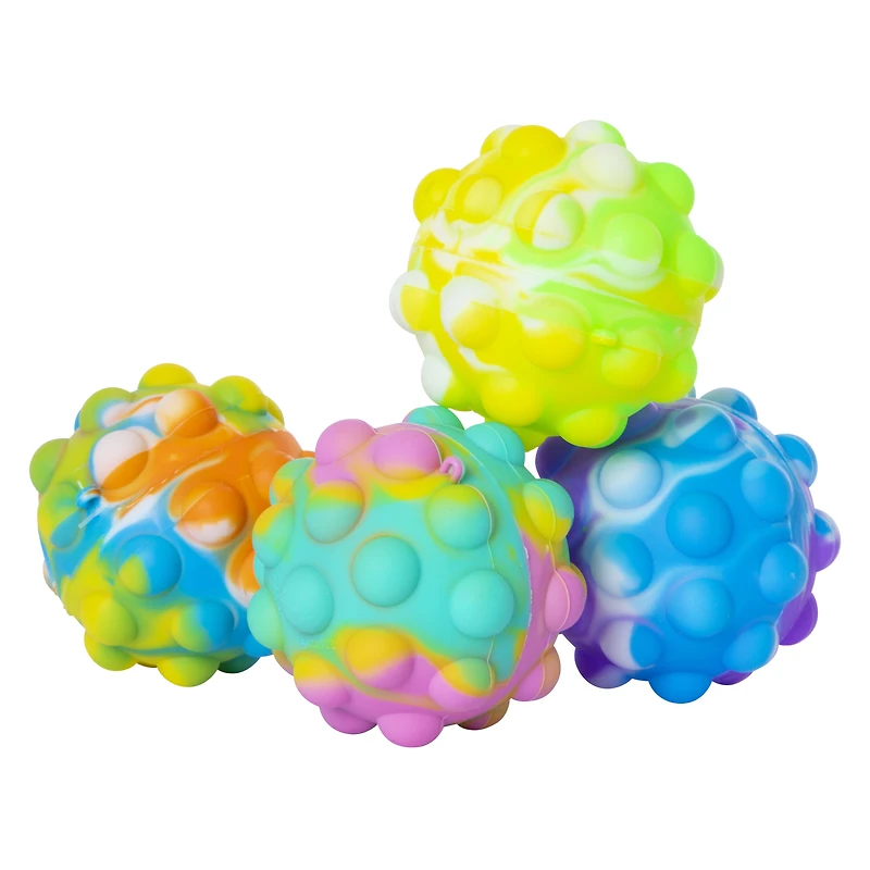 push & pop ball sensory toy