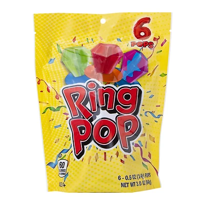 ring pop® candy lollipops 6-count bag