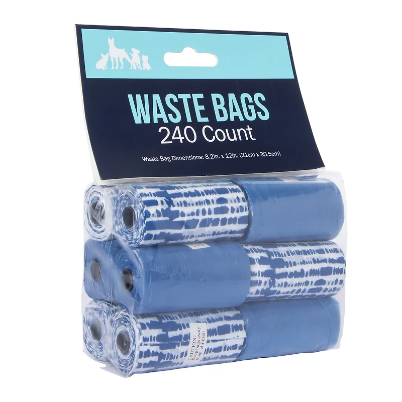 pet waste bags 12-count, 240