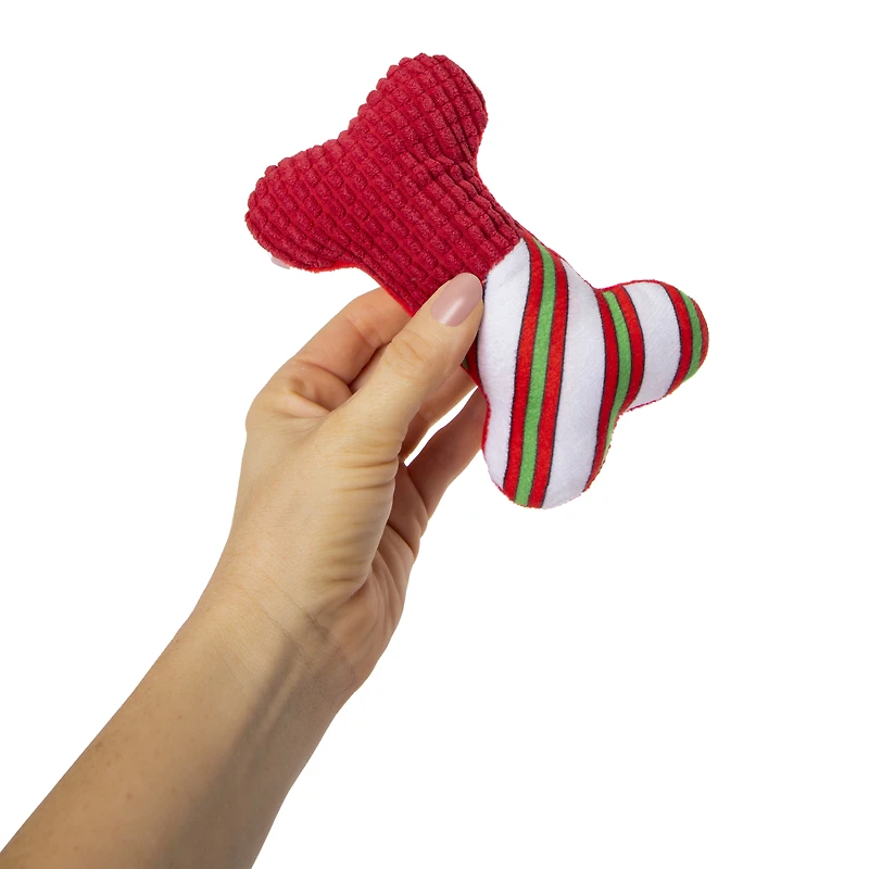 holiday dog toy stocking