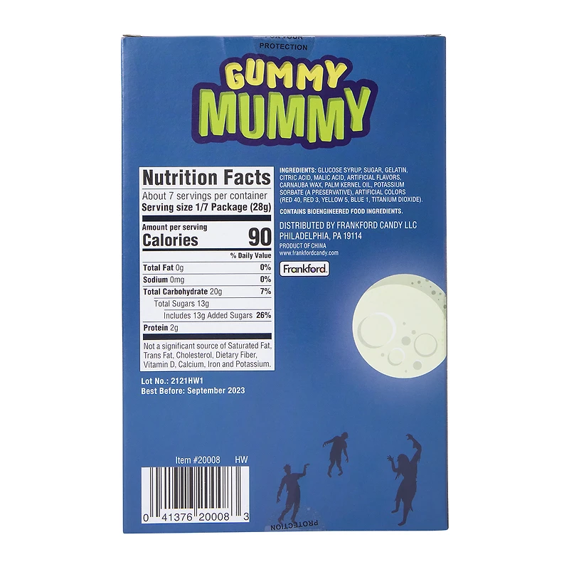 giant gummy mummy halloween candy 7.05oz