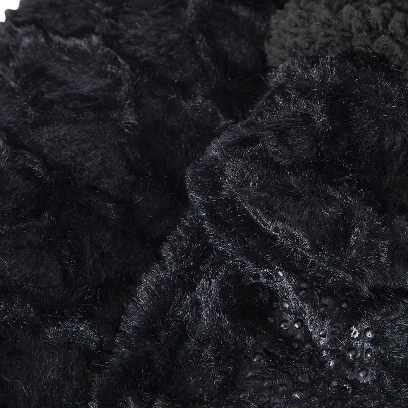 ladies faux fur cabin socks