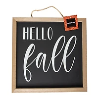 'hello fall' wall sign 10in x 10in