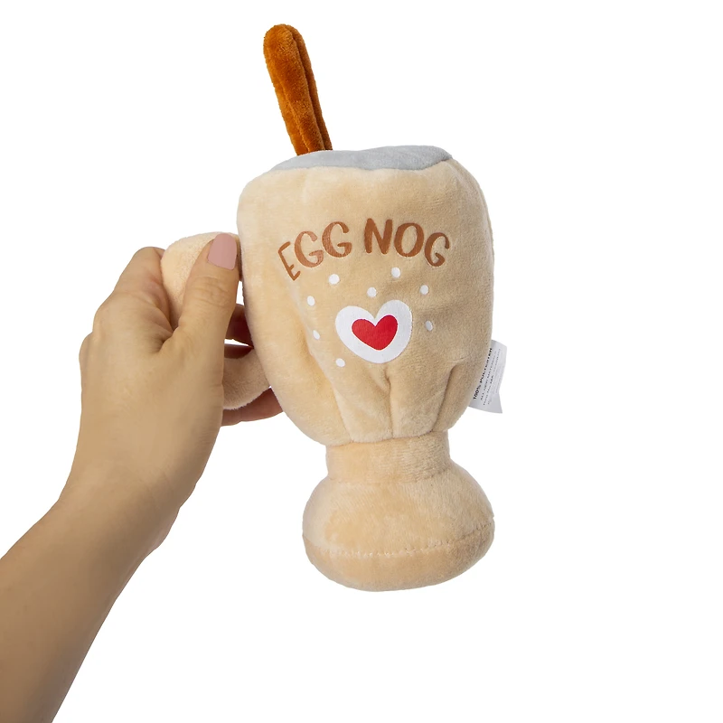 holiday peek-a-boo plush dog toy 6in