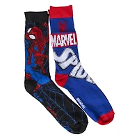 2-pack Spider-Man young mens crew socks