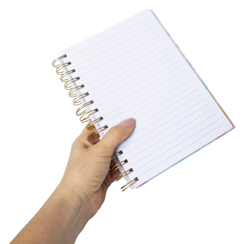 squishy rainbow spiral journal 6.5in x 8.26in