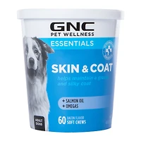 gnc® pet wellness essentials skin & coat soft chews for dogs 60-count