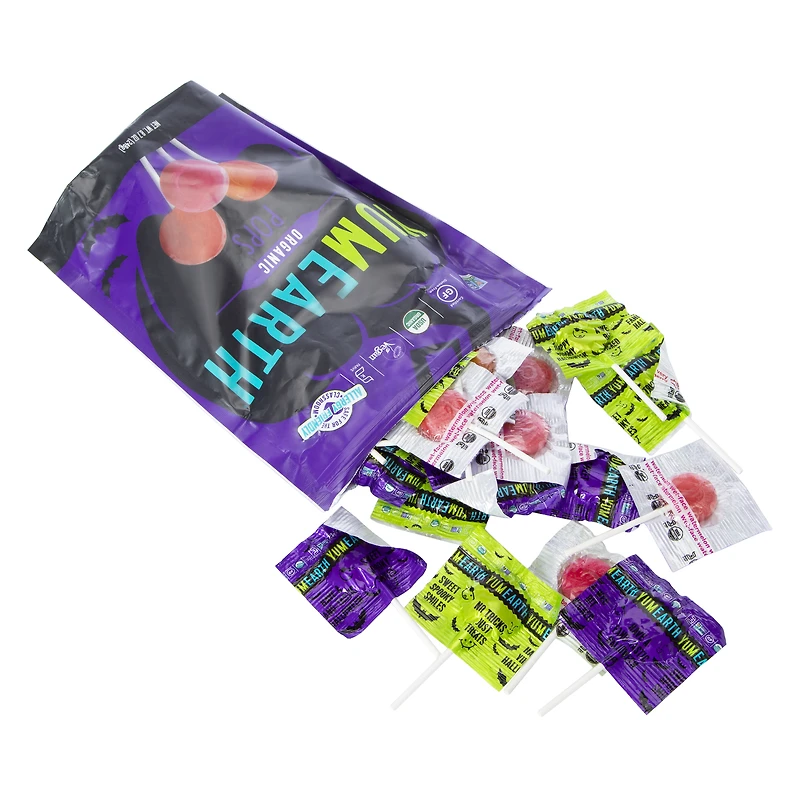 yumearth organic pops halloween candy 40-count