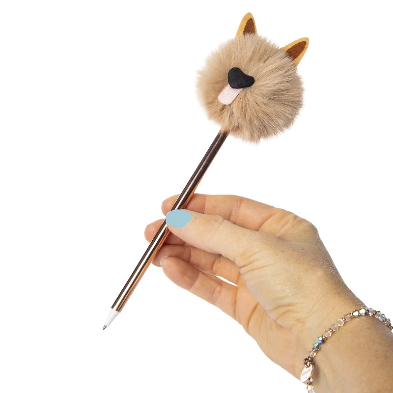pom-pom animal novelty pen