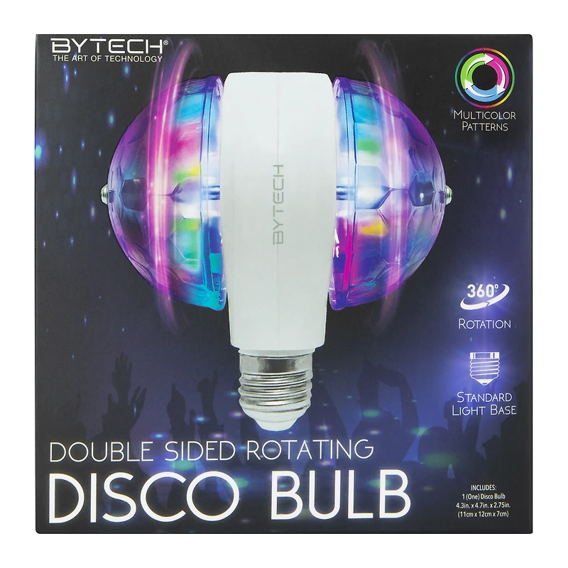 double-sided rotating disco bulb
