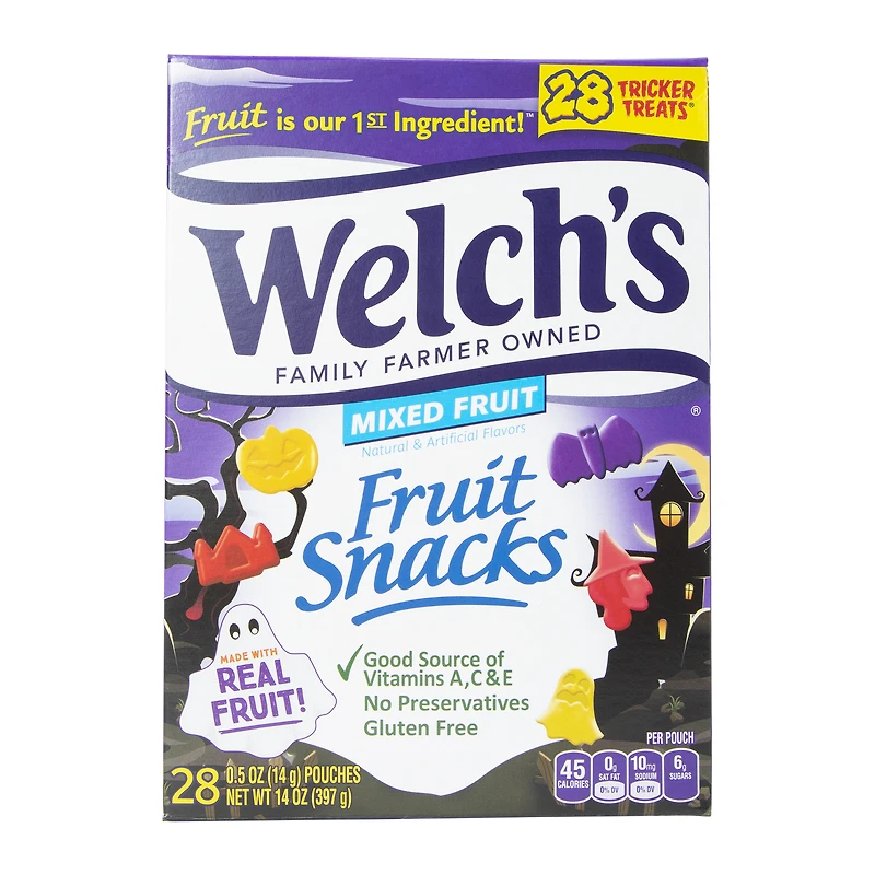 halloween welch's® fruit snacks mixed fruit 28 packs