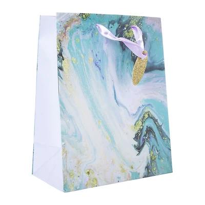 marble medium gift bag 9in x 7in