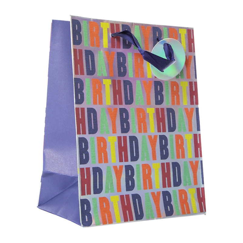 birthday medium gift bag 9in x 7in