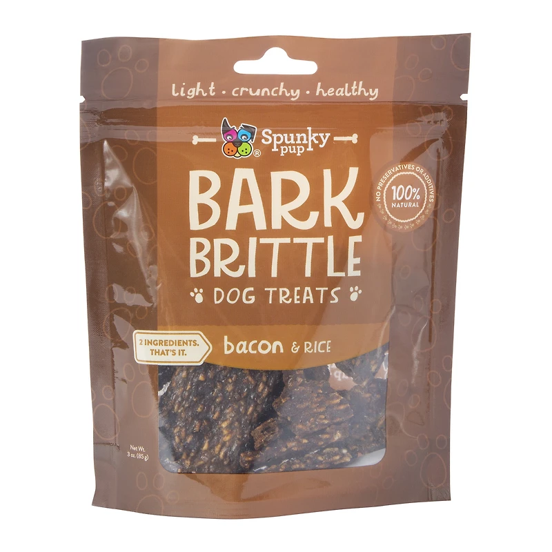 spunky pup bark brittle dog treats 3oz