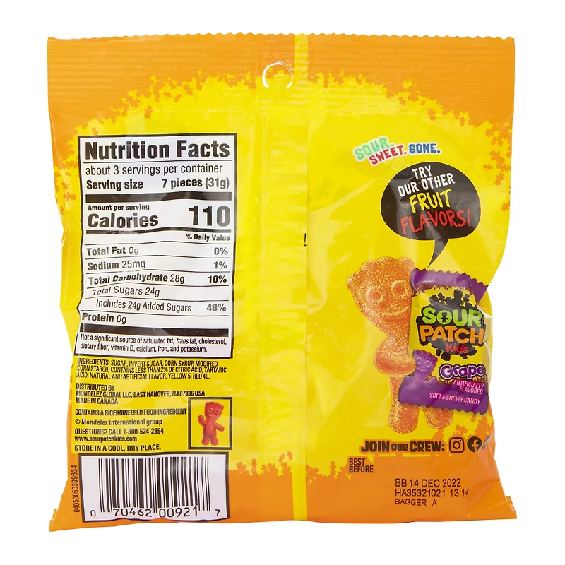 peach sour patch kids® 3.56oz