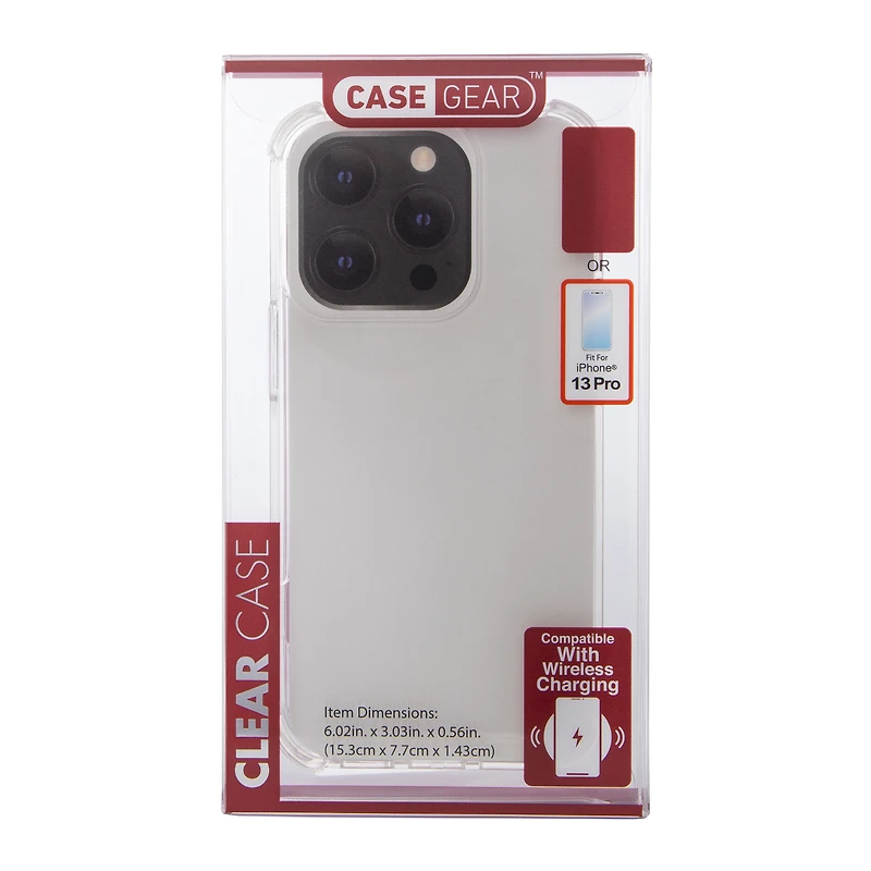 iPhone 14 Pro®/13 Pro®  wireless charging compatible clear phone case